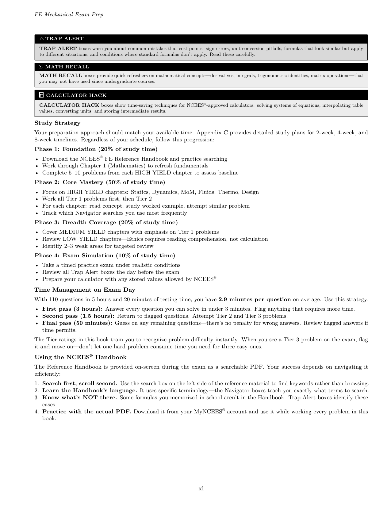 How to Use This Book continued