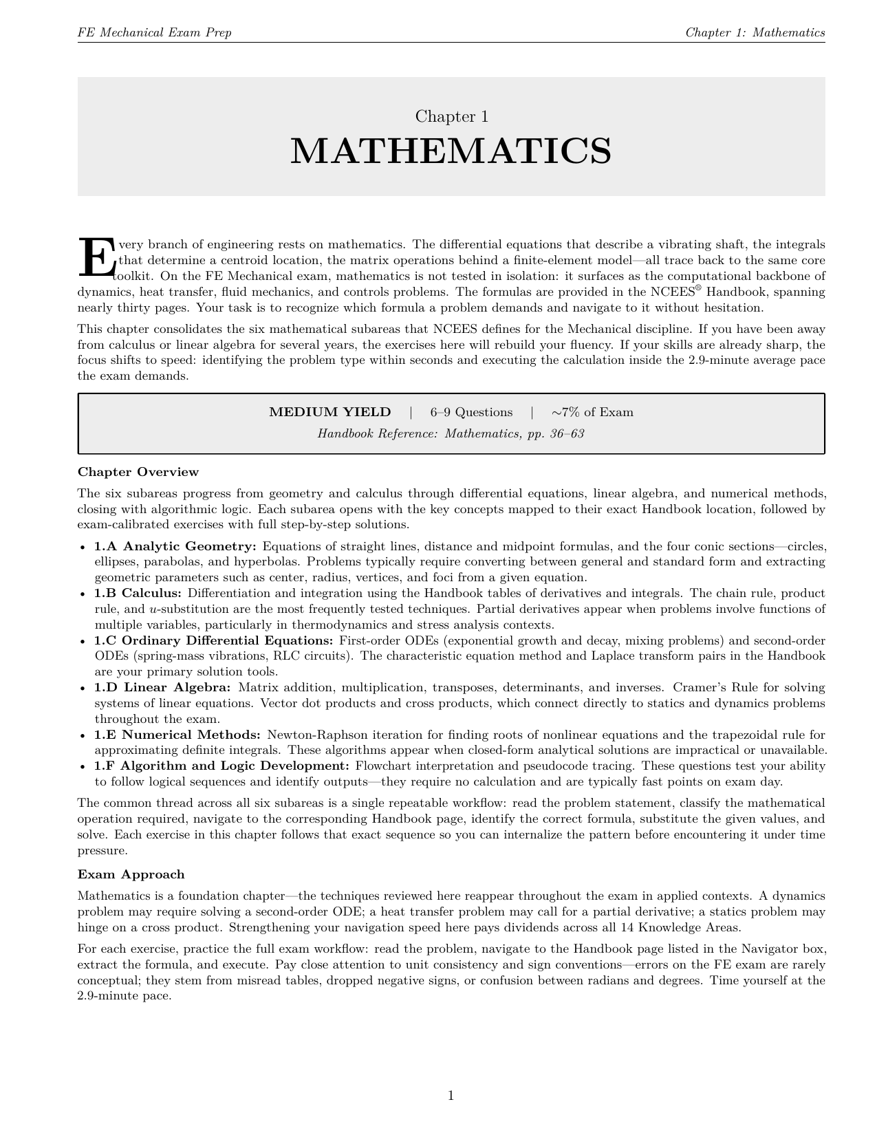 Chapter 1: Mathematics